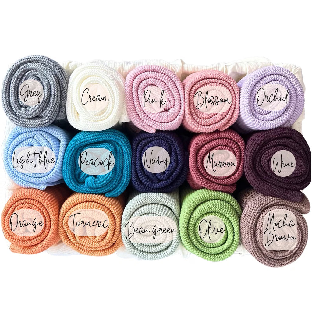 Knitted blanket colour chart - 15 colours