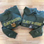 Custom Pet Portrait Hoodie: Personalized Embroidered Dog or Cat Sweatshirt