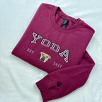 Custom Pet Portrait Hoodie: Personalized Embroidered Dog or Cat Sweatshirt