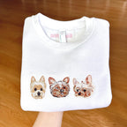 Custom Kids Pet Sweatshirt – Personalized Hoodie with Dog or Cat Embroidery for Toddlers and Youth – Gift with Custom Name for Pet Lovers