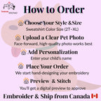Custom Kids Pet Sweatshirt – Personalized Hoodie with Dog or Cat Embroidery for Toddlers and Youth – Gift with Custom Name for Pet Lovers