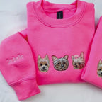 Custom Kids Pet Sweatshirt – Personalized Hoodie with Dog or Cat Embroidery for Toddlers and Youth – Gift with Custom Name for Pet Lovers